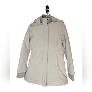 Nike Golf Off-White Hooded Jacket Women’s Medium M (8–10) Full Zip Winter Coat